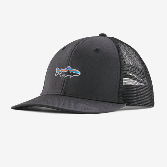 Stand Up Trout Trucker Hat - Ink Black