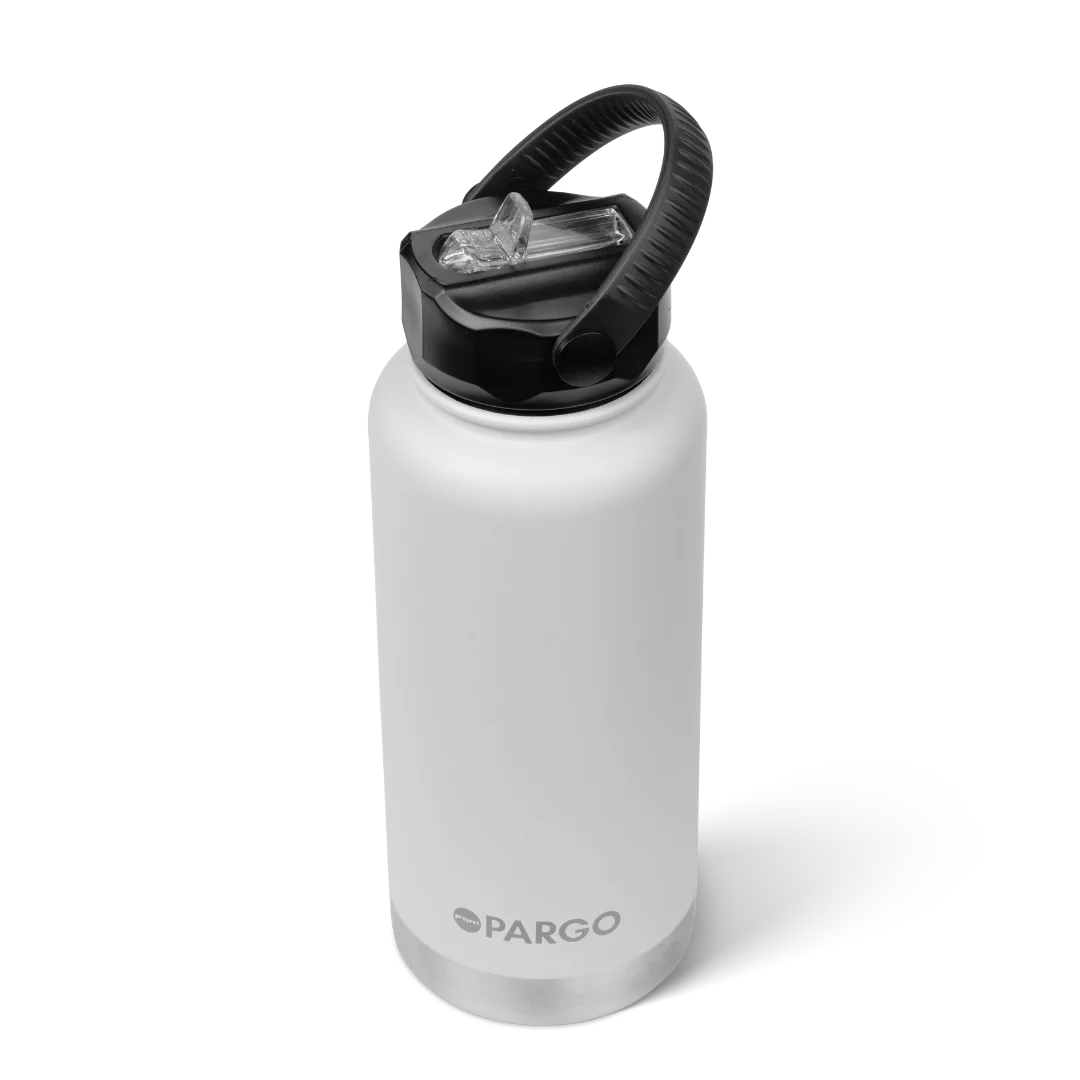 Project Pargo 950mL Insulated Bottle w/ Straw Lid - Bone White