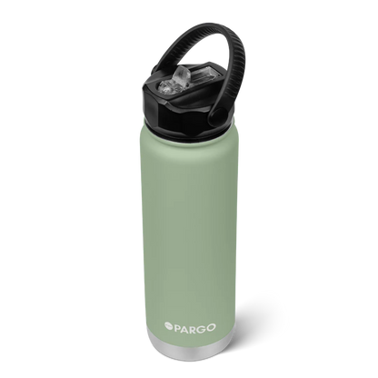 Project Pargo 750mL Insulated Bottle w/ Straw Lid - Eucalypt Green