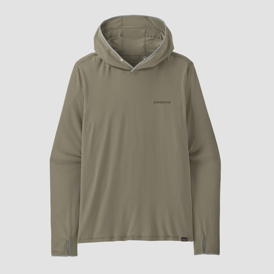 Men's Tropic Comfort Natural Graphic Sun Hoody - Fitz Roy Trout: River Rock Green