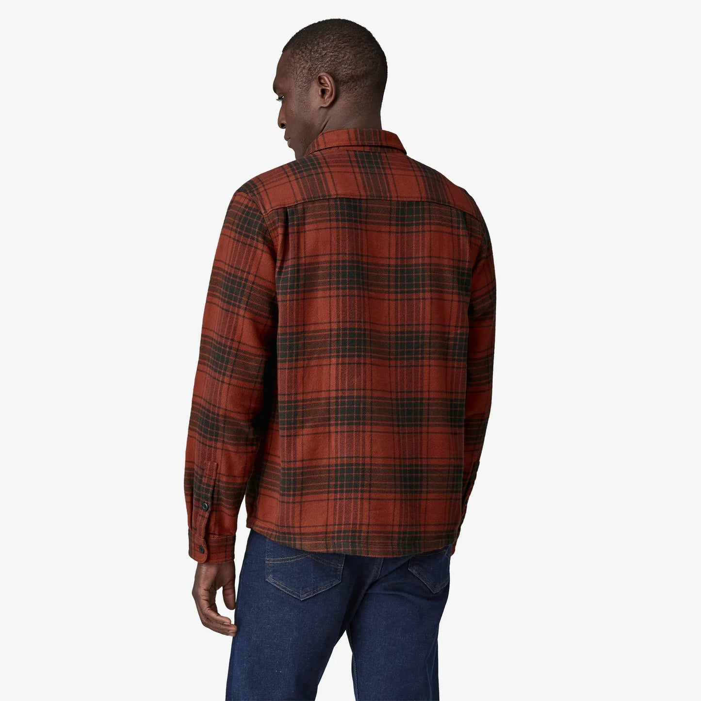 Men's Fjord Flannel Shirt - Cascade: Burnished Red