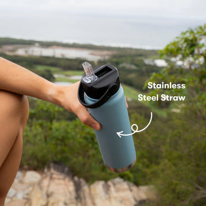 Project Pargo 750mL Insulated Bottle w/ Straw Lid - Bay Blue