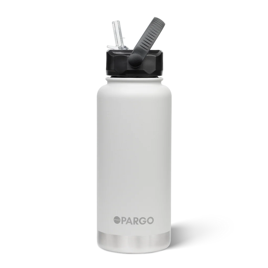 Project Pargo 950mL Insulated Bottle w/ Straw Lid - Bone White