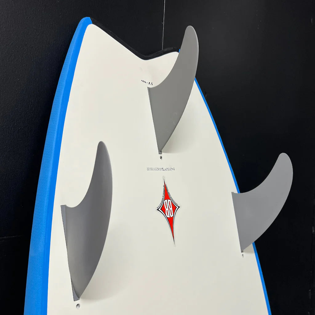 Bennett Softboard - 5'6 Classic Fish Premium Performance Soft Top - Blue