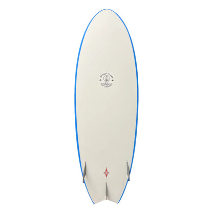 Bennett Softboard - 5'6 Classic Fish Premium Performance Soft Top - Blue