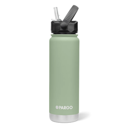 Project Pargo 750mL Insulated Bottle w/ Straw Lid - Eucalypt Green