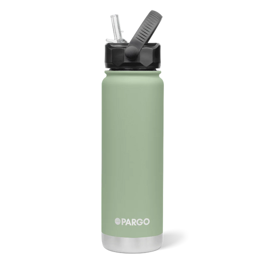 Project Pargo 750mL Insulated Bottle w/ Straw Lid - Eucalypt Green