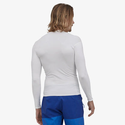 Patagonia Men's Long Sleeve R0 Rash Vest Top - White