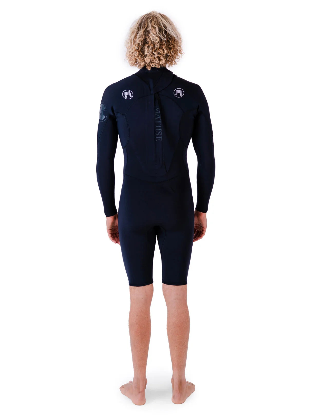 Matuse Tactical 2mm Long Sleeve Back Zip Spring Suit - Black