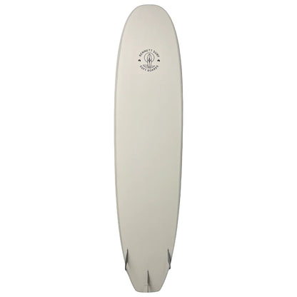 Bennett Softboard - 8'0 Classic Mini Mal Premium Performance Soft Top - Cool Grey