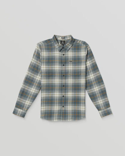Caden Plaid Long Sleeve Shirt - Dark Slate