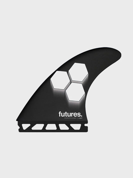 Futures Al Merrick AM2 Thruster Fin Set - Black/White