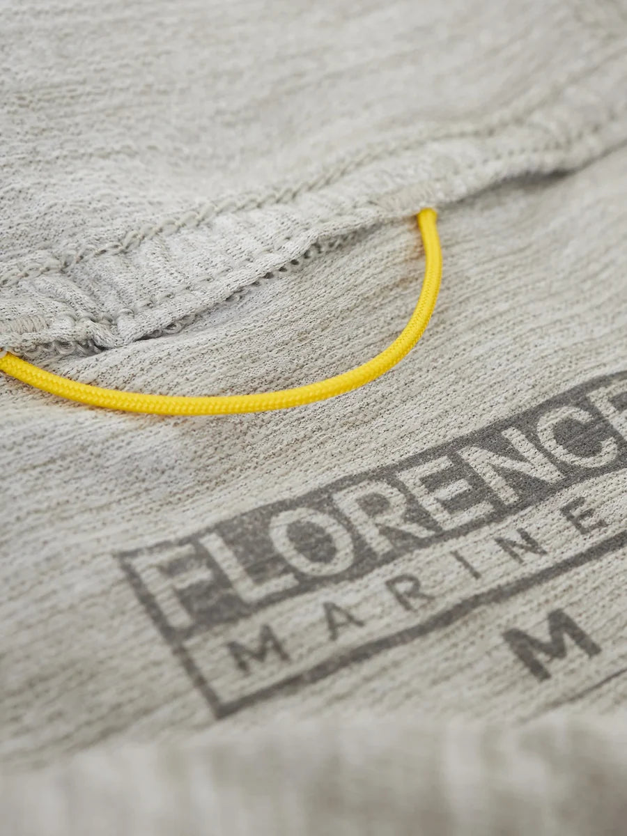 Florence Airtex Long Sleeve Hooded Shirt - Light Heather Grey