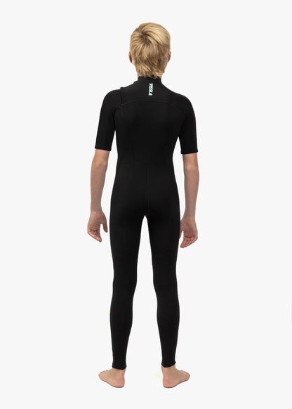 7 Seas Boys 2mm Short Sleeve Steamer Wetsuit - Black