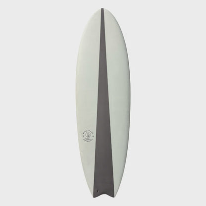 Bennett Softboard – 6'0 Classic Fish Soft Premium Performance Soft Top - Grey
