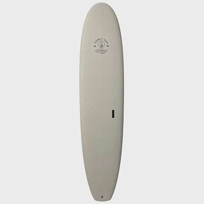 Bennett Softboard - 8'0 Classic Mini Mal Premium Performance Soft Top - Cool Grey