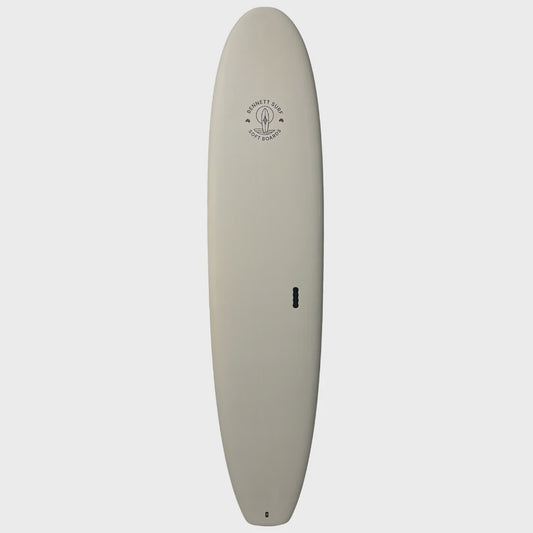 Bennett Softboard - 8'0 Classic Mini Mal Premium Performance Soft Top - Cool Grey