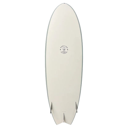 Bennett Softboard – 6'0 Classic Fish Soft Premium Performance Soft Top - Grey