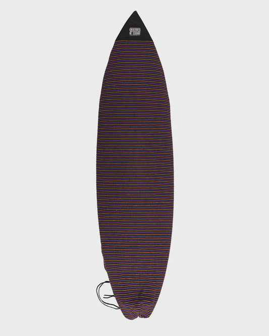 Creatures Reliance Shortboard Sox | Purple/Orange/Black Stripe