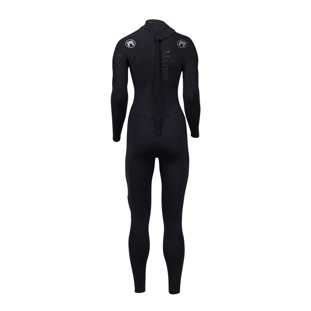 Diana Ocena 3/2mm Back-Zip Full Suit - Black