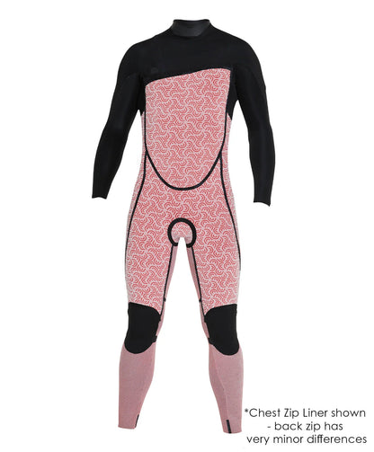 Men's Defender 3/2mm Steamer Back Zip Wetsuit - Black