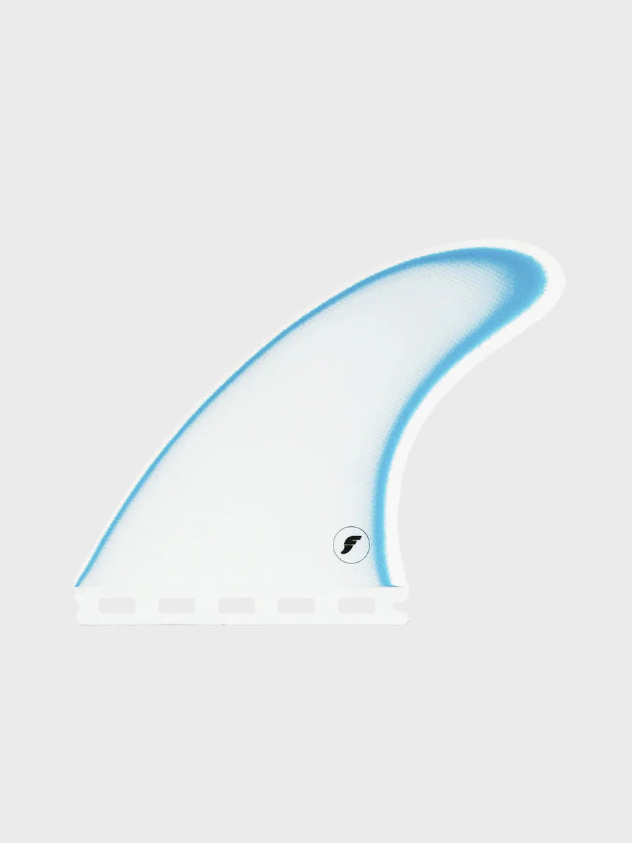 Futures Ethan Ewing Signature Fibreglass Medium Thruster Fin Set - White/Blue