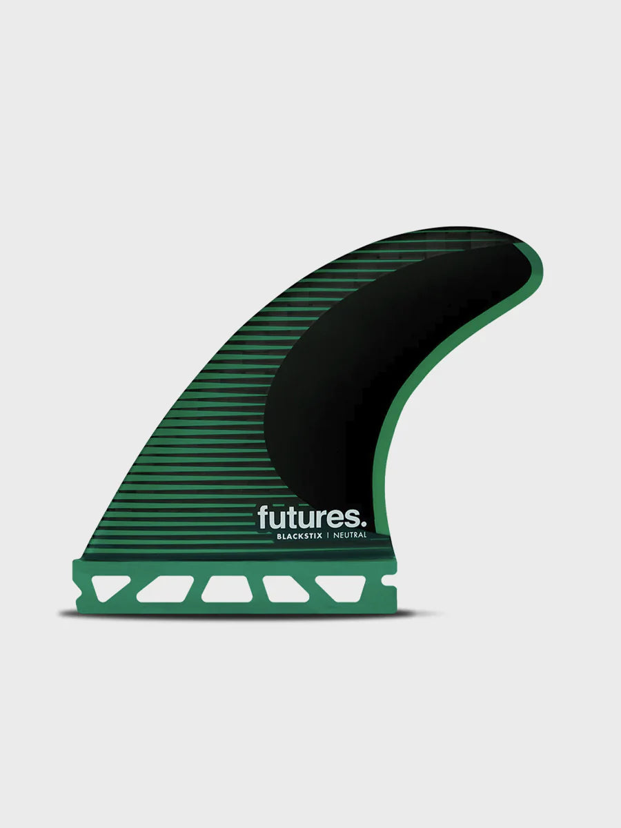Futures F6 Blackstix Thruster Fin Set - Green