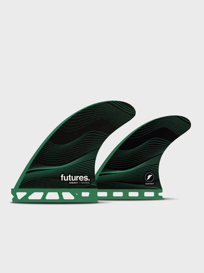 Futures F6 Honeycomb Quad Fin Set - Green