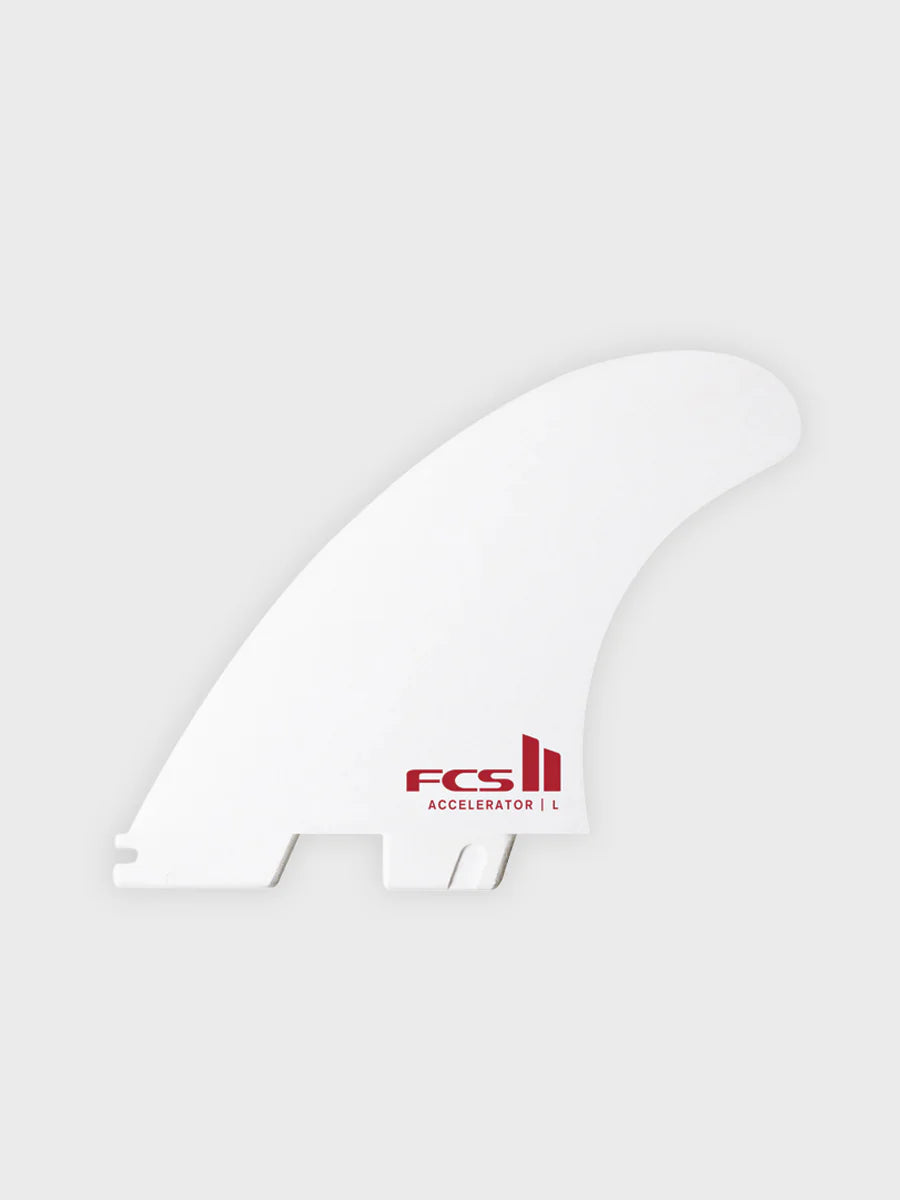 FCS II Accelerator PC Tri Fin Set - White Edition