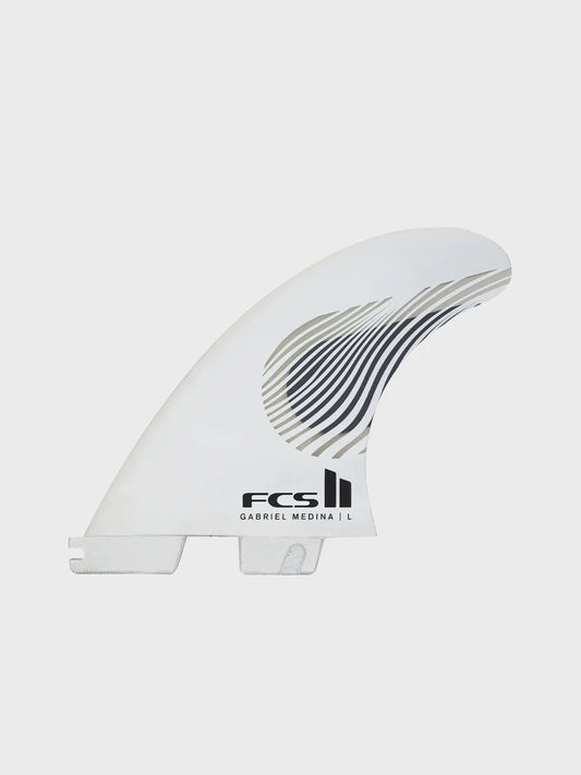 FCS II Gabriel Medina PC Tri Fin Set - Black/White