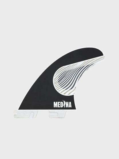 FCS II Gabriel Medina PC Tri Fin Set - Black/White