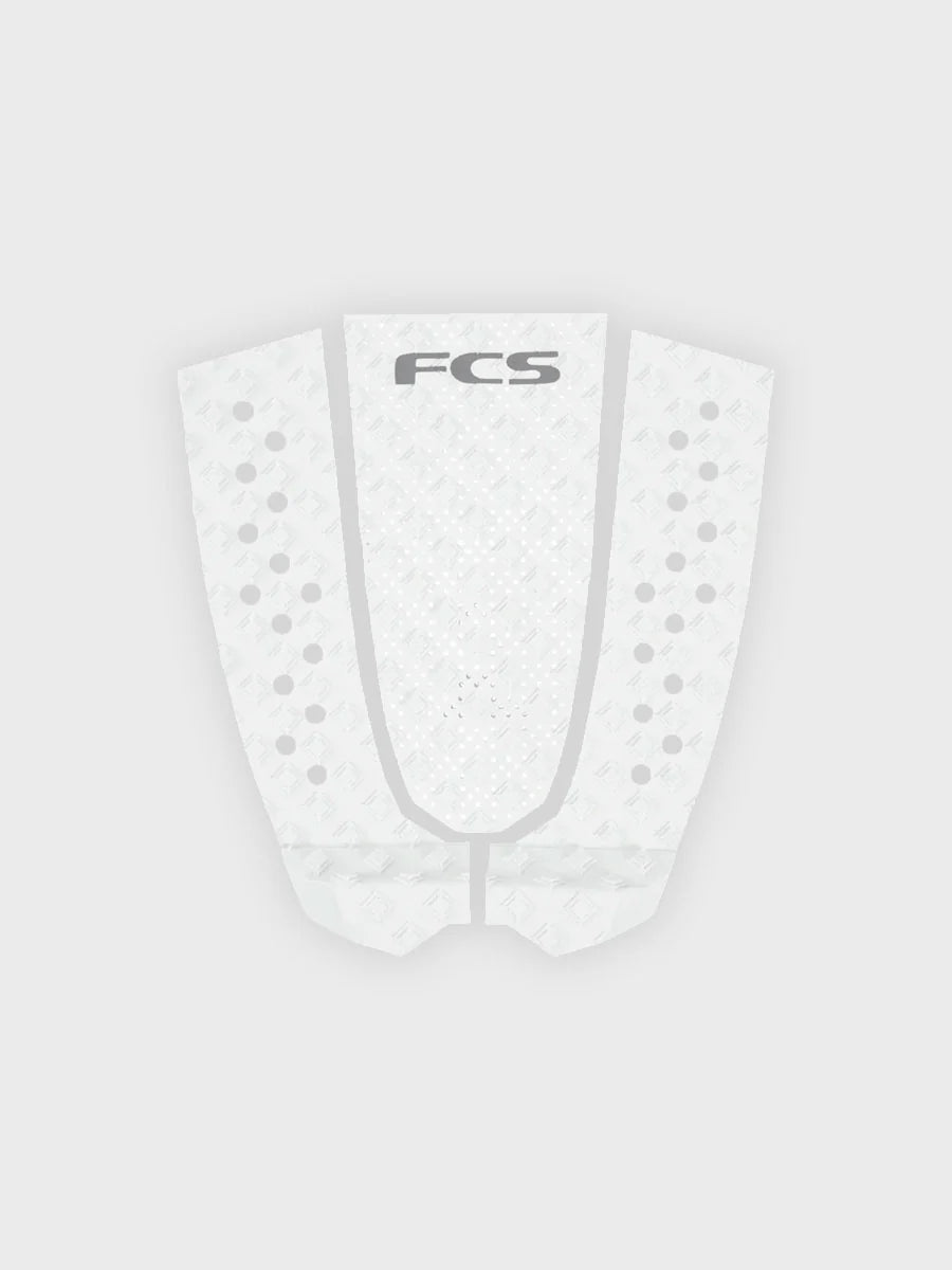 FCS T-3 Eco Traction Tail Pad - White/Cool Grey