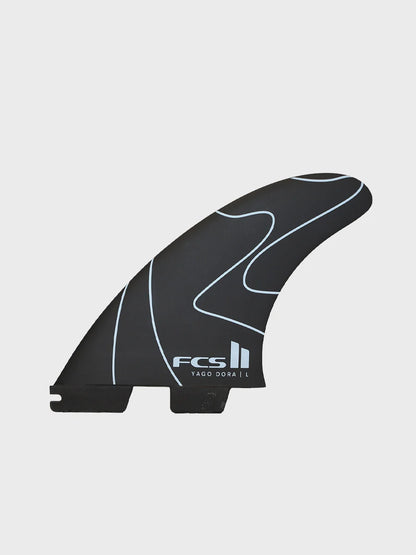 FCS II Yago Dora PC Tri Fin Set - Flux/Charcoal