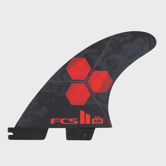 FCS II AM PC Small Red Tri Retail Fins