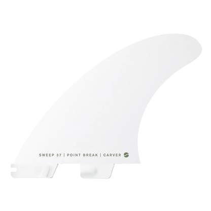 FCS II Carver PC Tri Fin Set - White Edition