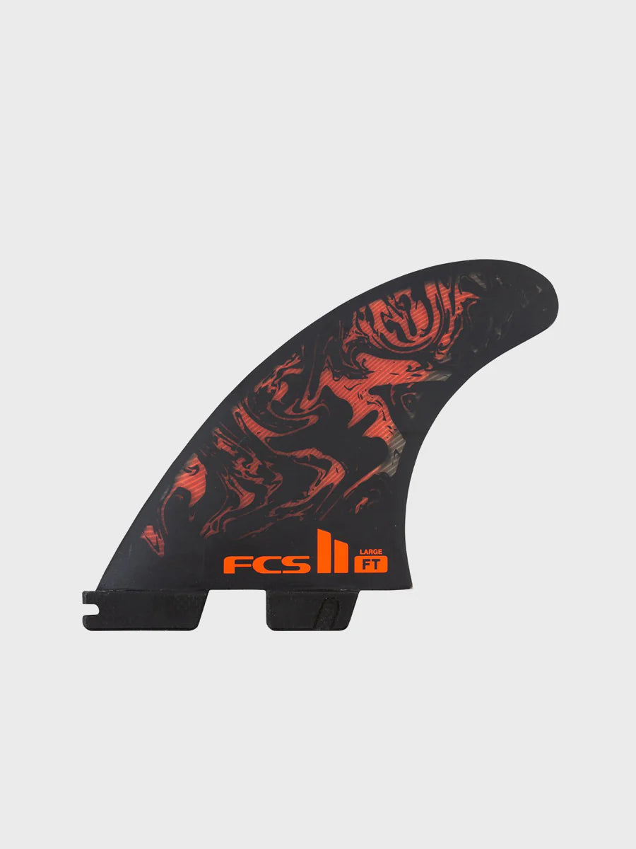 FCS II Filipe Toledo Tri Fin Set - Black/Red