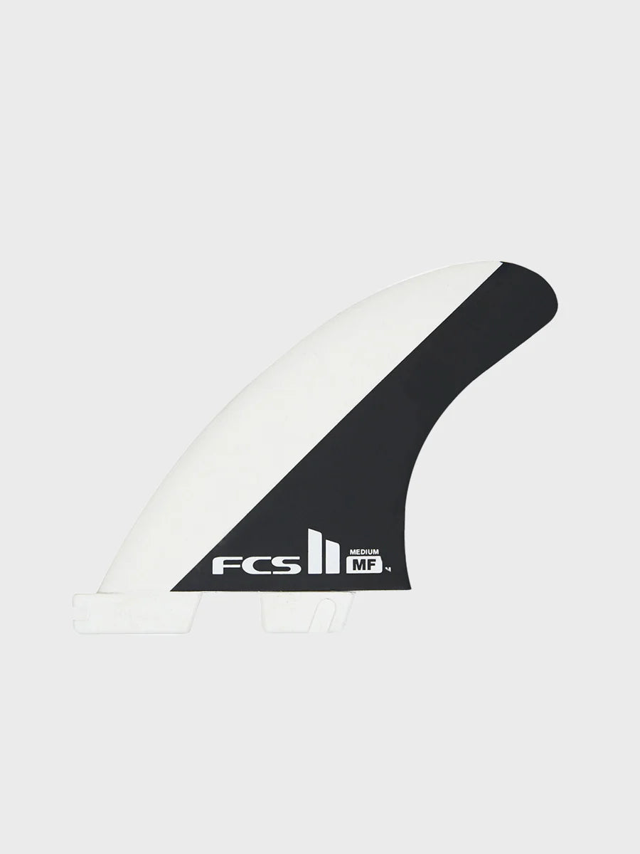 FCS II Mick Fanning Tri Fin Set - Black/White