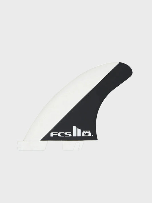 FCS II Mick Fanning Tri Fin Set - Black/White