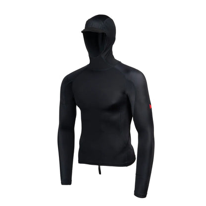 UTILITY POCKET HOODED RASHGUARD - BLACK