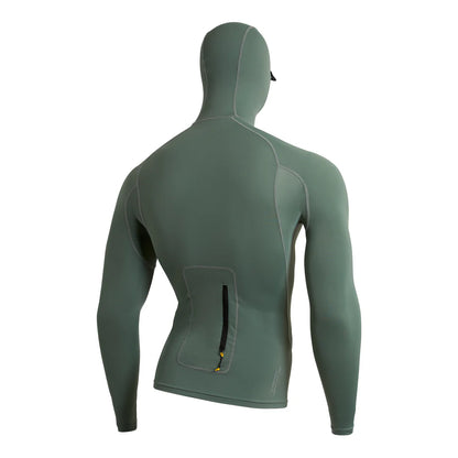 Long Sleeve Utility Pocket Hooded Rashguard - Dark Sage