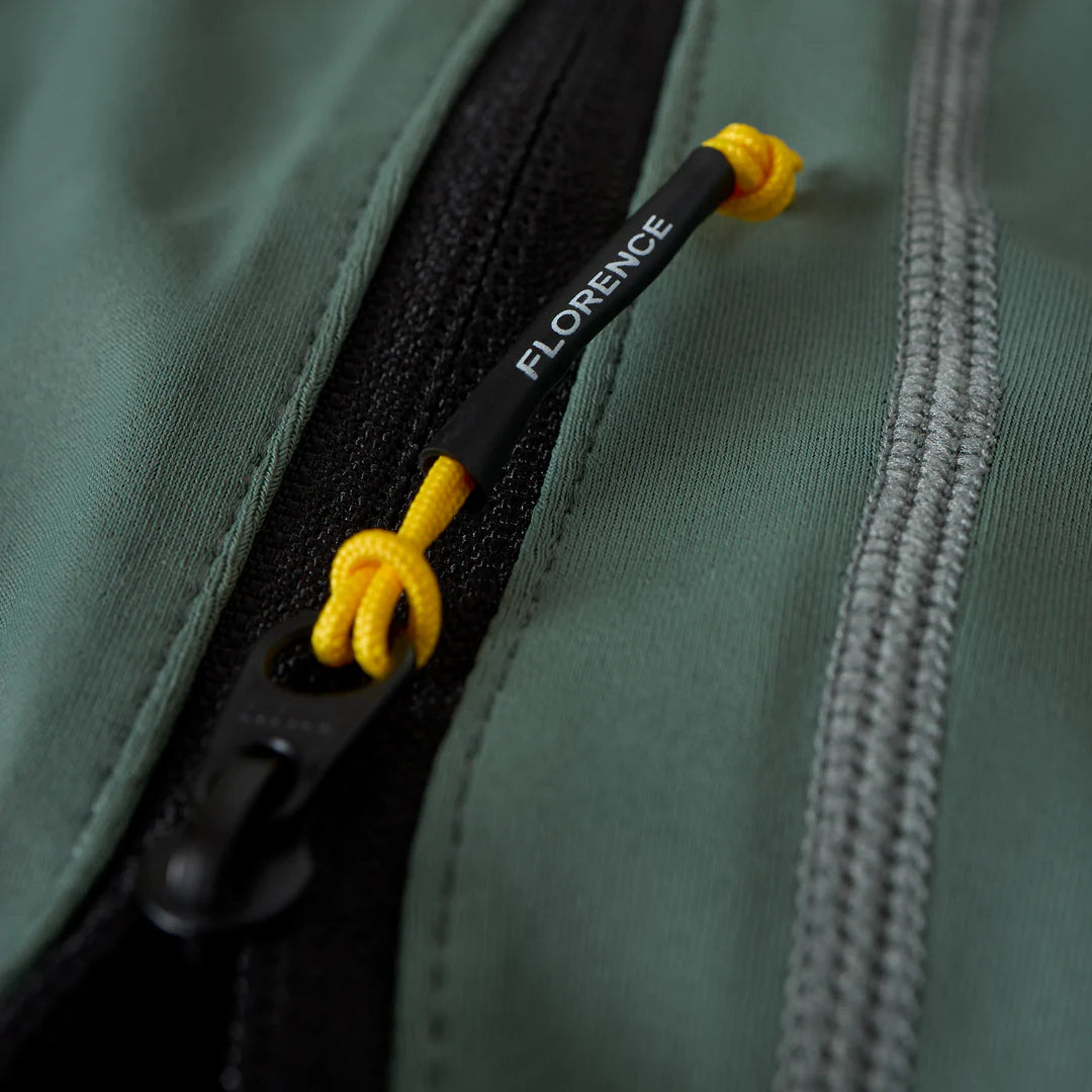 Long Sleeve Utility Pocket Hooded Rashguard - Dark Sage