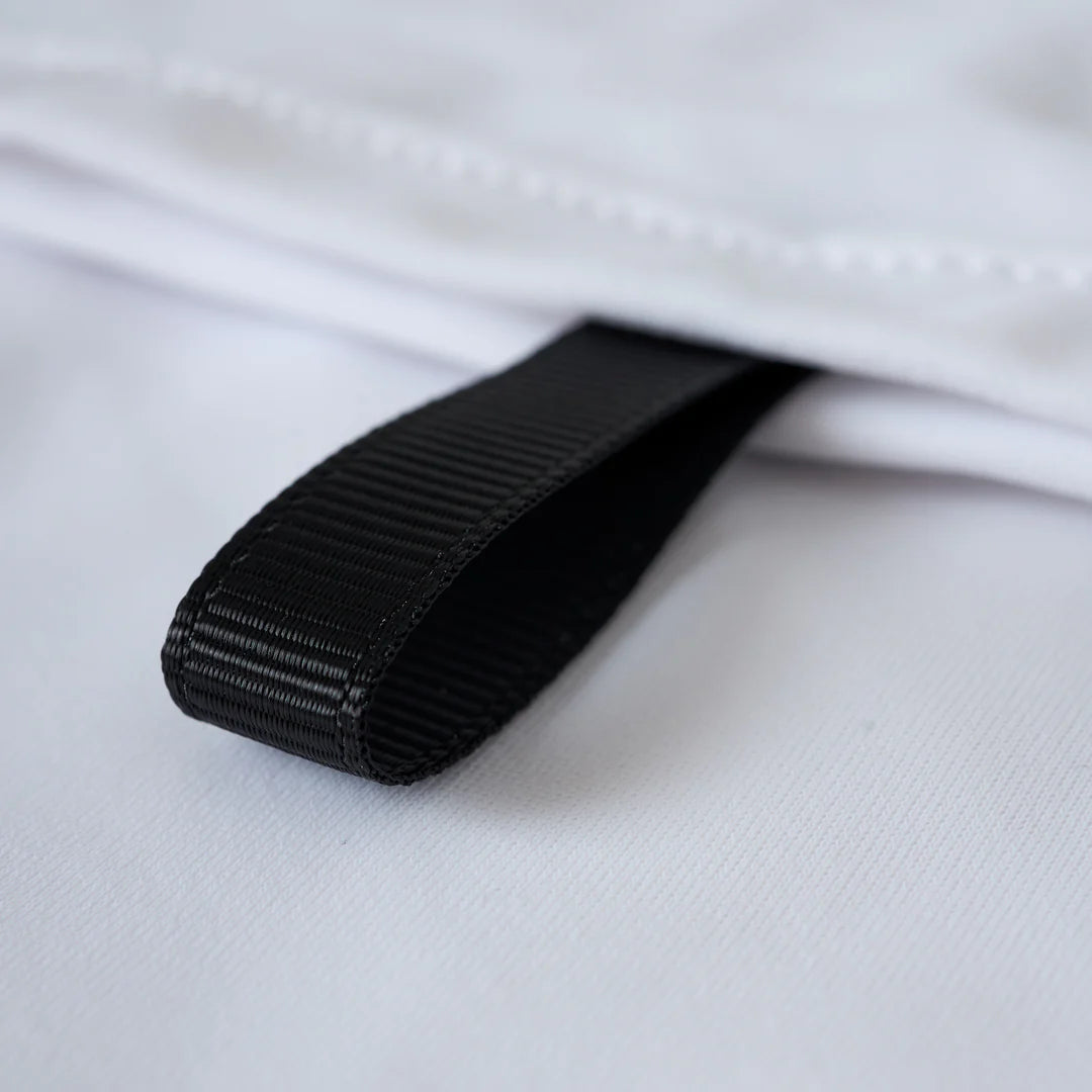 Long Sleeve Utility Pocket Hooded Rashguard - White