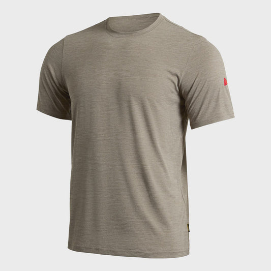 Florence Airtex Short Sleeve Shirt - Heather Vintage Khaki