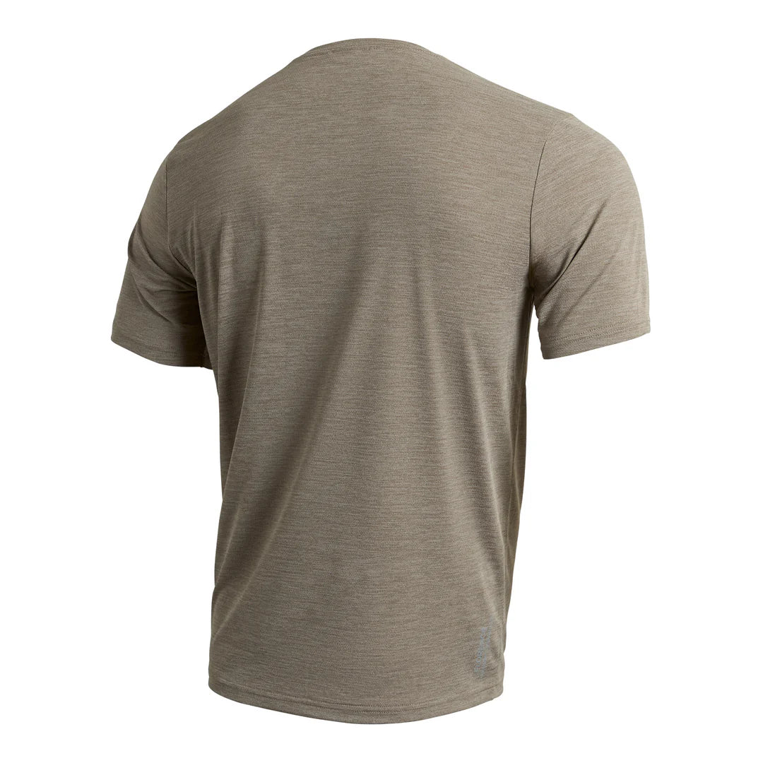 Florence Airtex Short Sleeve Shirt - Heather Vintage Khaki