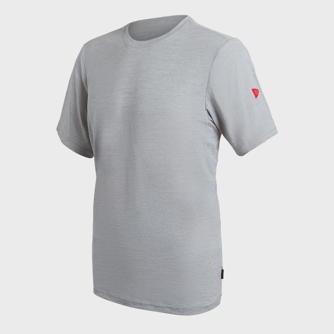 Florence Airtex Short Sleeve Shirt - Light Heather grey