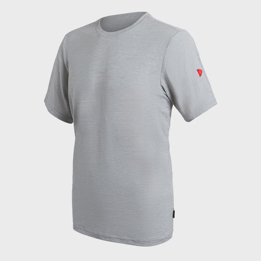 Florence Airtex Short Sleeve Shirt - Light Heather grey