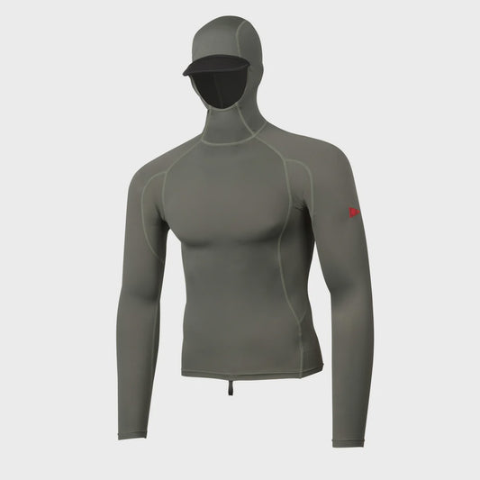 Florence Long Sleeve Hooded Rashguard - Moss Grey