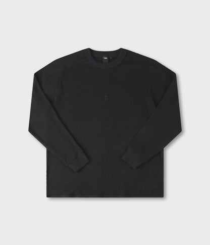 Former Franchise Waffle LS T-Shirt - Black