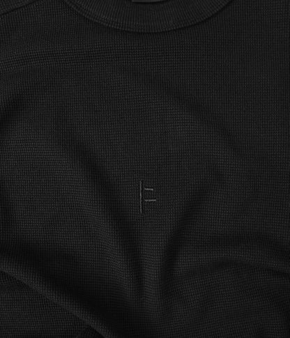Former Franchise Waffle LS T-Shirt - Black