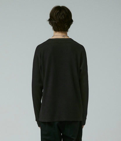 Former Franchise Waffle LS T-Shirt - Black